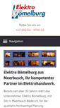 Mobile Screenshot of elektro-boemelburg.de