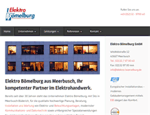 Tablet Screenshot of elektro-boemelburg.de